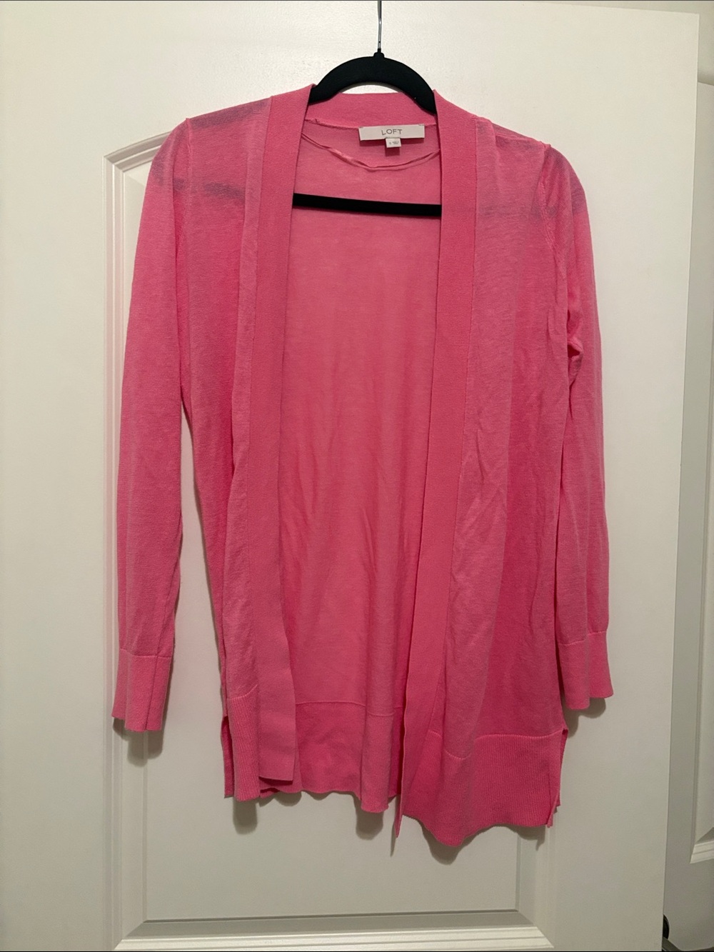 LOFT Open-Front Lightweight Cardigan sweater small